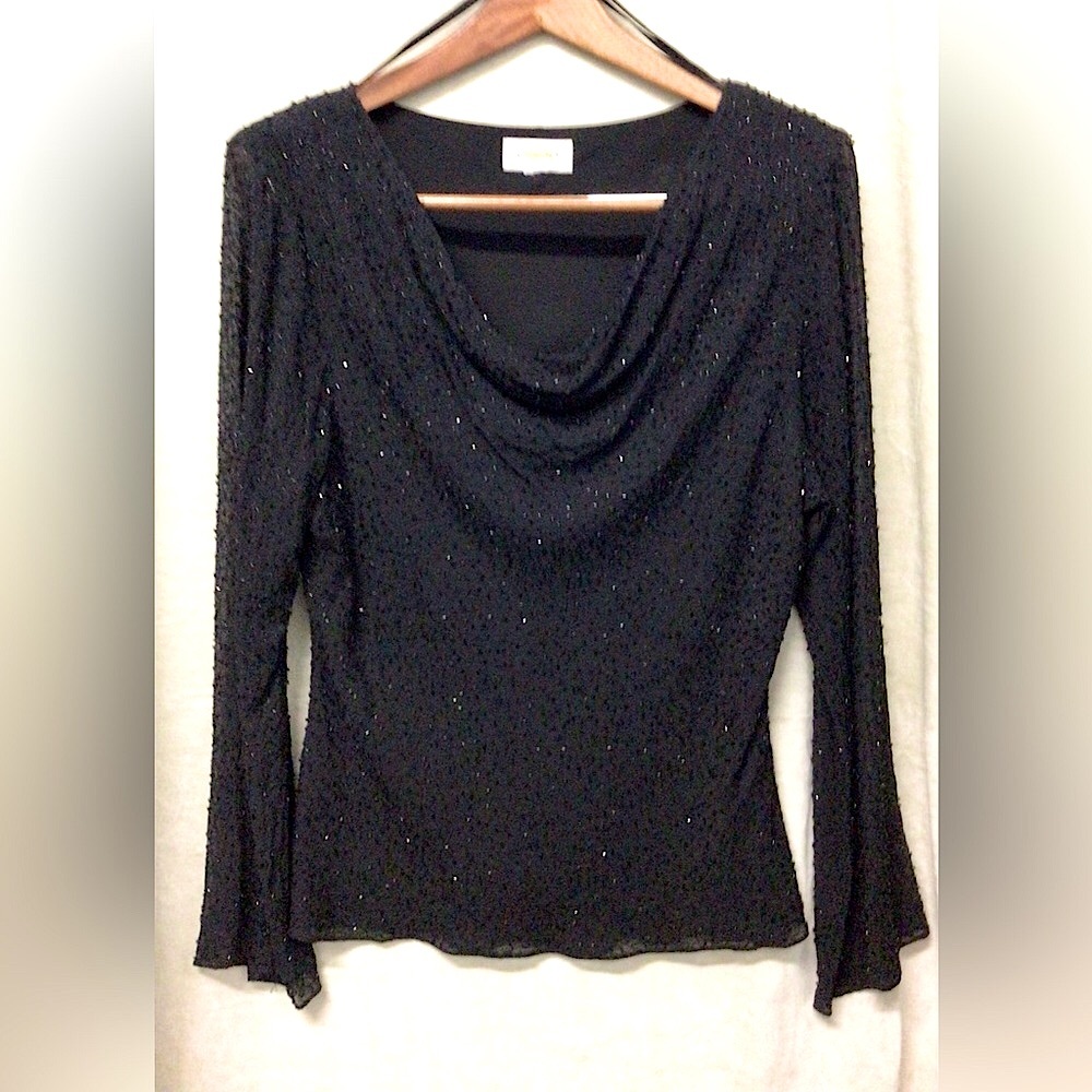 Like NewTalbots Beaded Draped Long-sleeve
